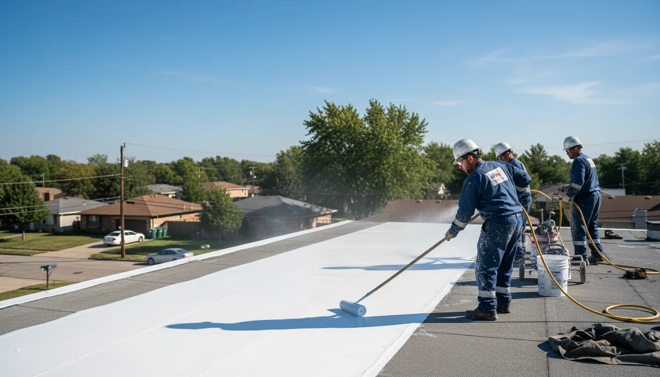 Commercial roof coating in Randleman, NC near me